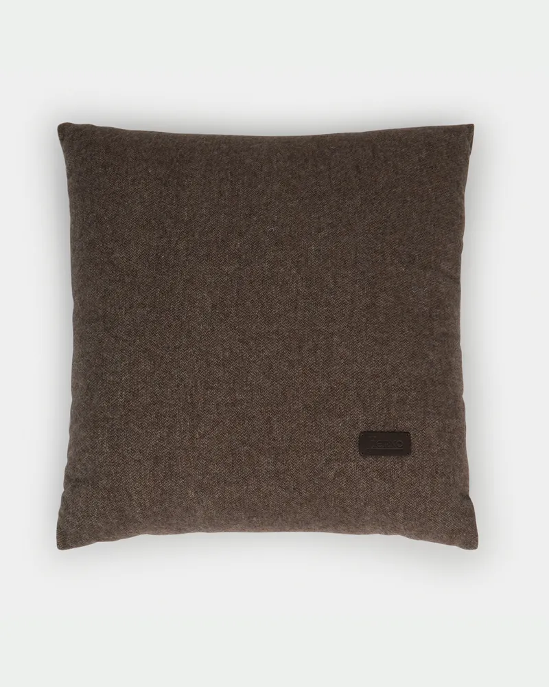 Herno Kissen Herno Habita Aus Wolle Und Kaschmir -   Kaffeebraun Kaffeebraun