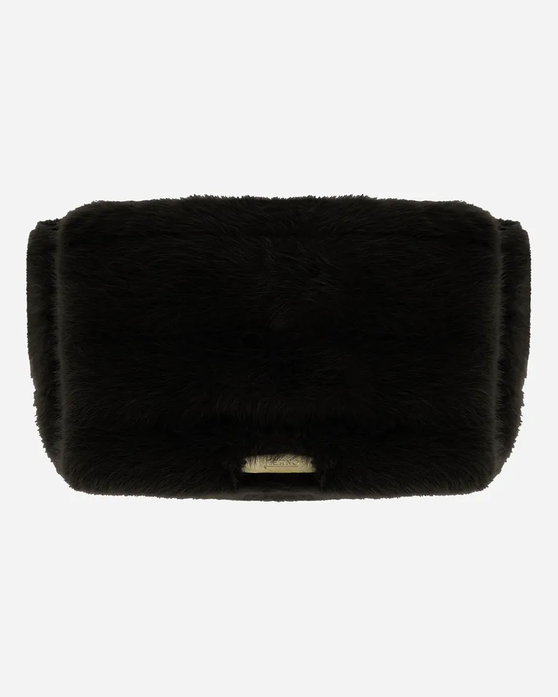 Herno Tasche Aus Lady Alternative Fur - Frau Taschen Schwarz Schwarz