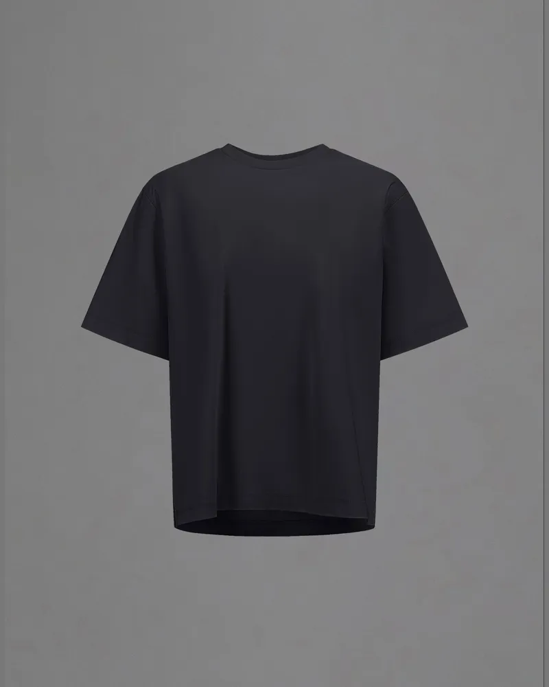 Herno T-shirt Laminar Aus Mercerized Jersey -   Schwarz Schwarz