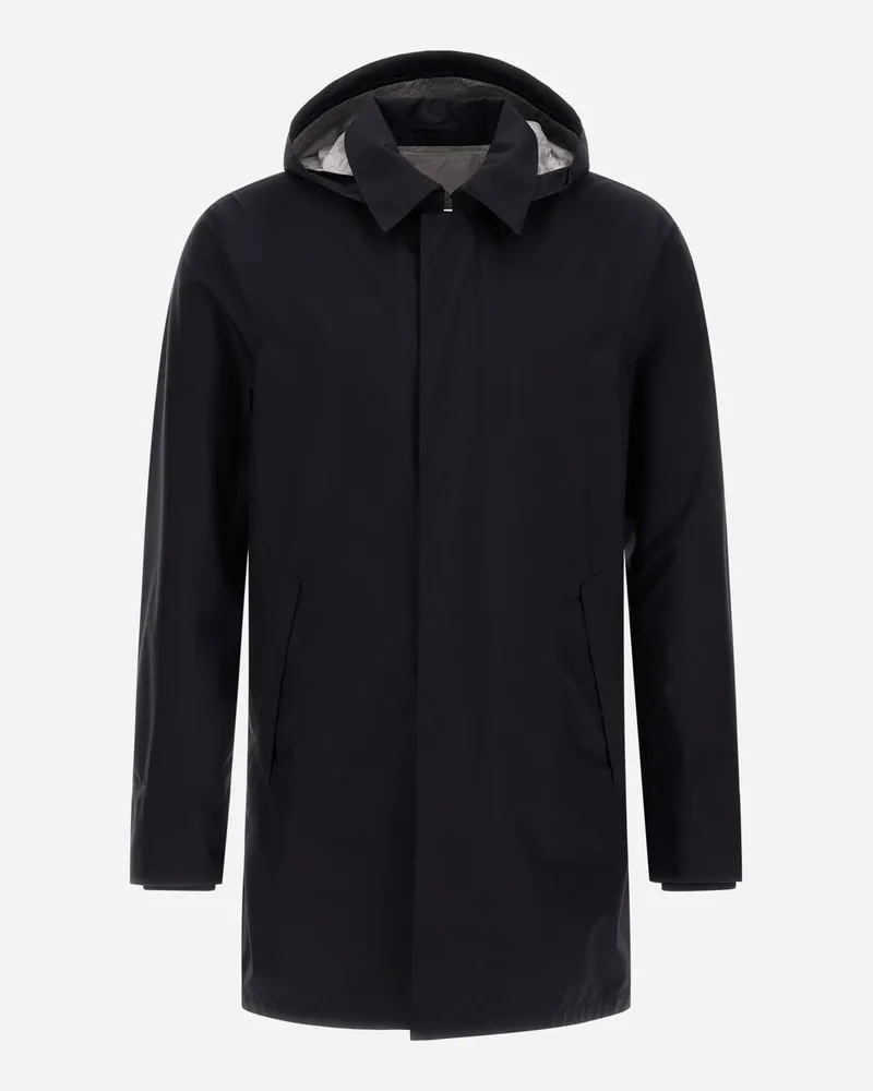 Herno Regenmantel Aus Gore-tex Paclite Schwarz