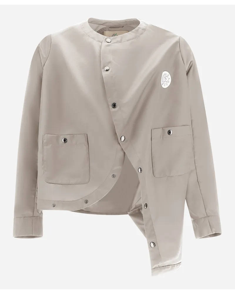 Herno Globe Jacke Aus Shiny Recycled Hellbeige