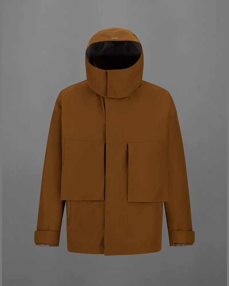 Herno Jacke Laminar Aus 3l Goretex Braun