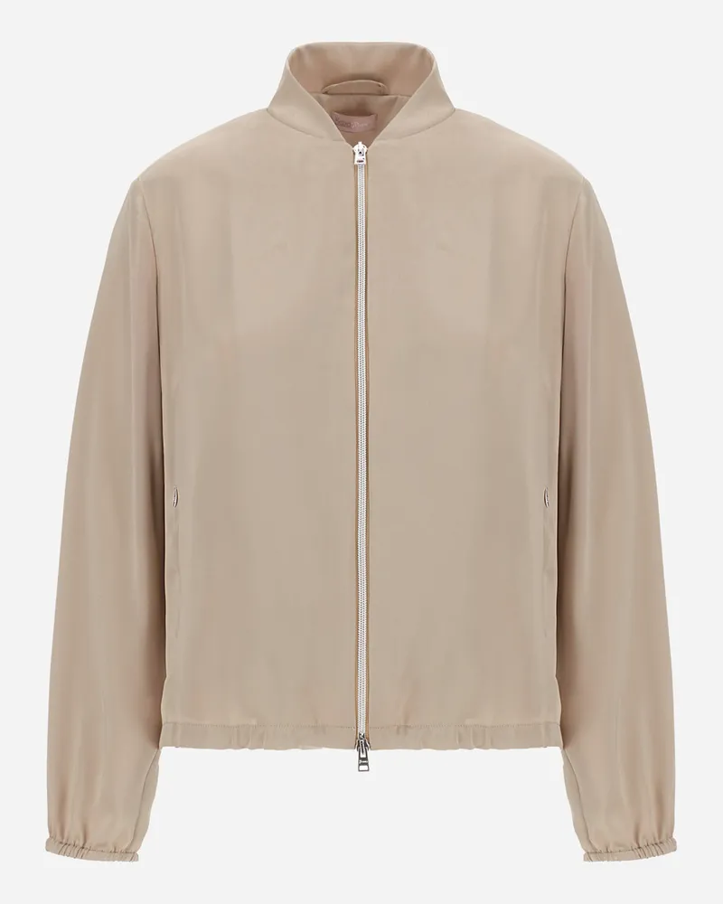 Herno Bomberjacke Resort Aus Extra Feinem Satin - Frau Bomber Chantilly Chantilly