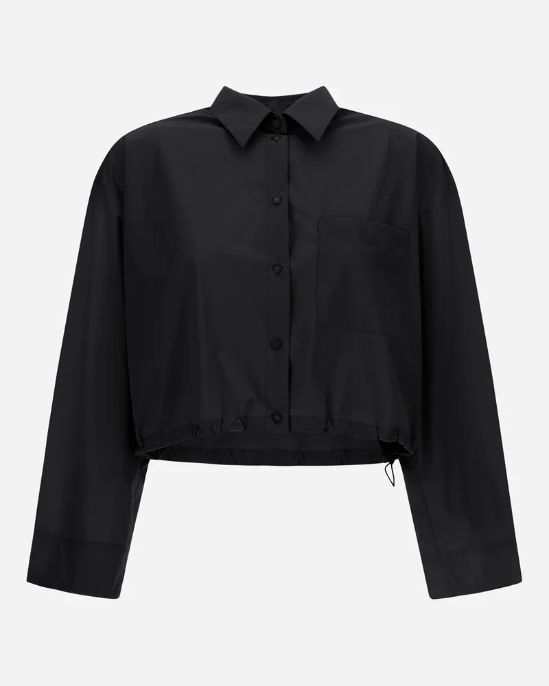 Herno Hemdbluse Aus Nylon Maestro Schwarz