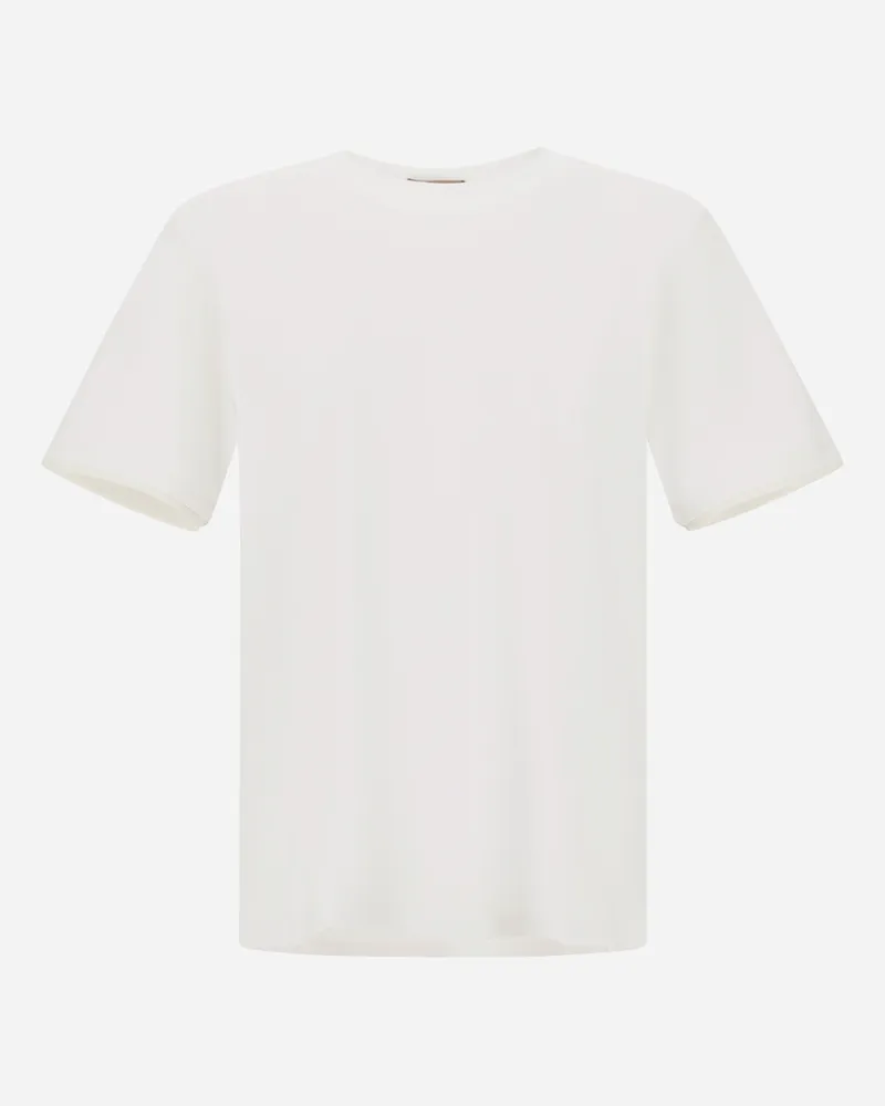 Herno T-shirt Resort Aus Leichtem Baumwolljersey Und Leichtem, Elastischem Nylon - Mann T-shirt & Polo-shirts Weiß Weiß