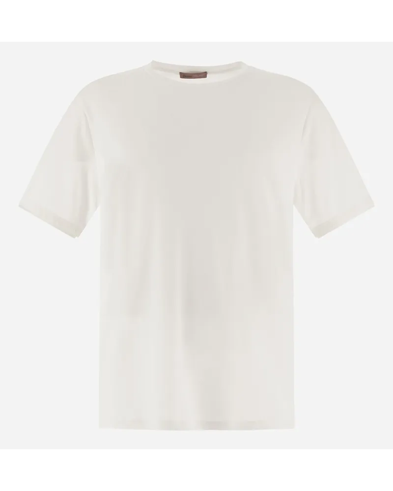 Herno T-shirt Resort Aus Basic Cotton Weiß