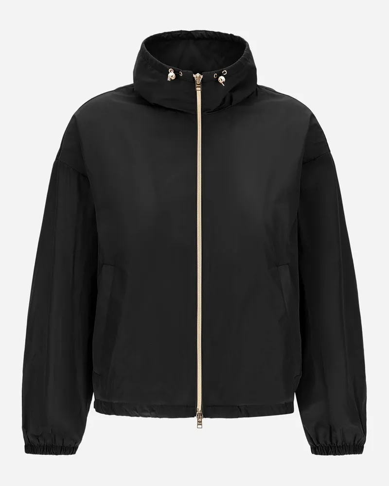Herno Jacke Aus New Techno Taft Schwarz
