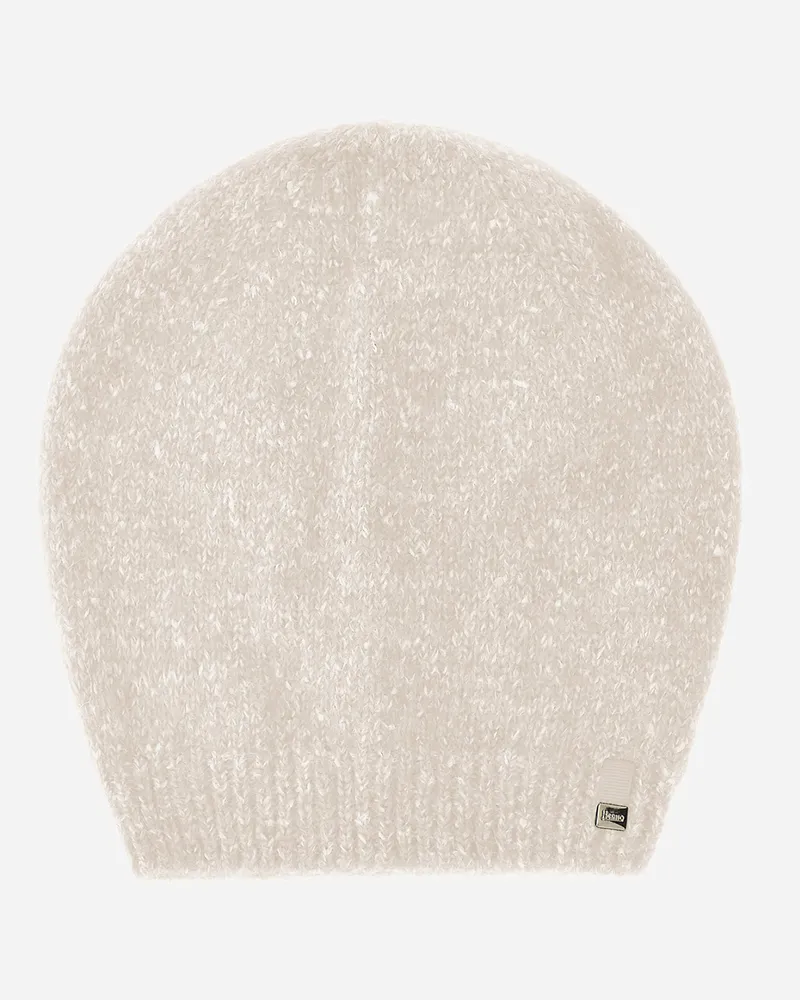 Herno Beanie Aus Angel Chantilly