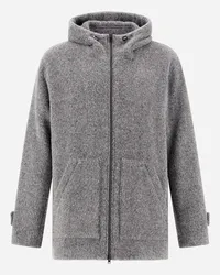 Herno Jacke Resort Aus Fog Wool Hellgrau