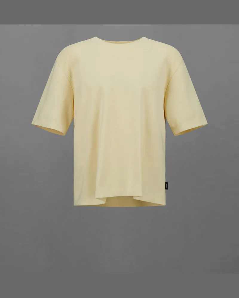 Herno T-shirt Laminar Aus Light Knit Gelb