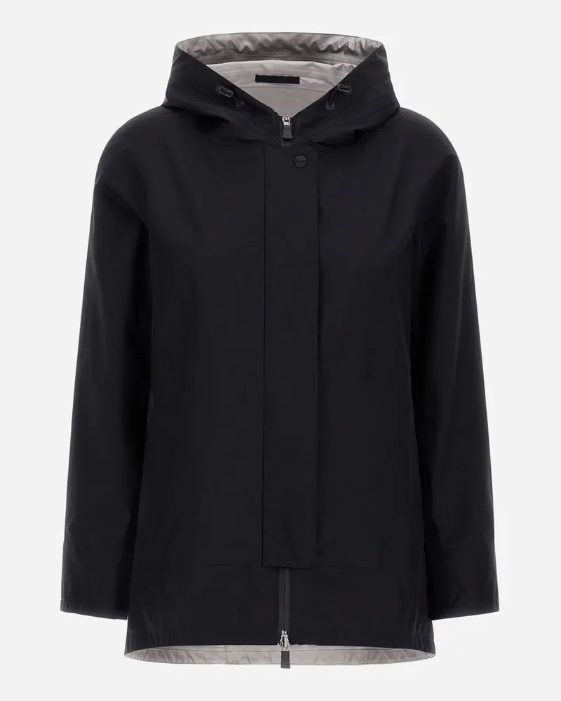 Herno A-shape-jacke Aus Gore-tex Paclite Schwarz