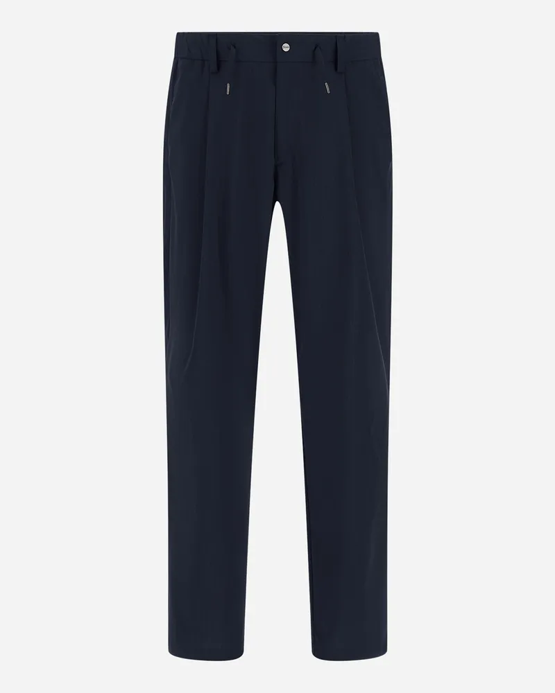 Herno Hose Aus Tech Woven Marineblau