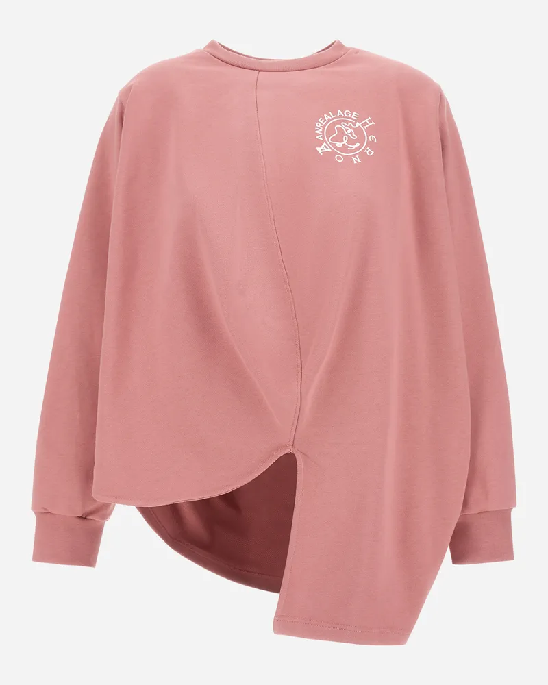 Herno Sweatshirt Globe Aus Cotton Gots Rosa