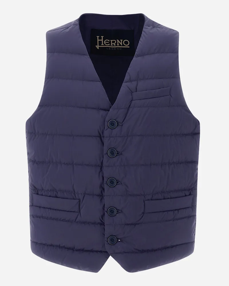 Herno Il Panciotto - Mann Weste Blau Blau