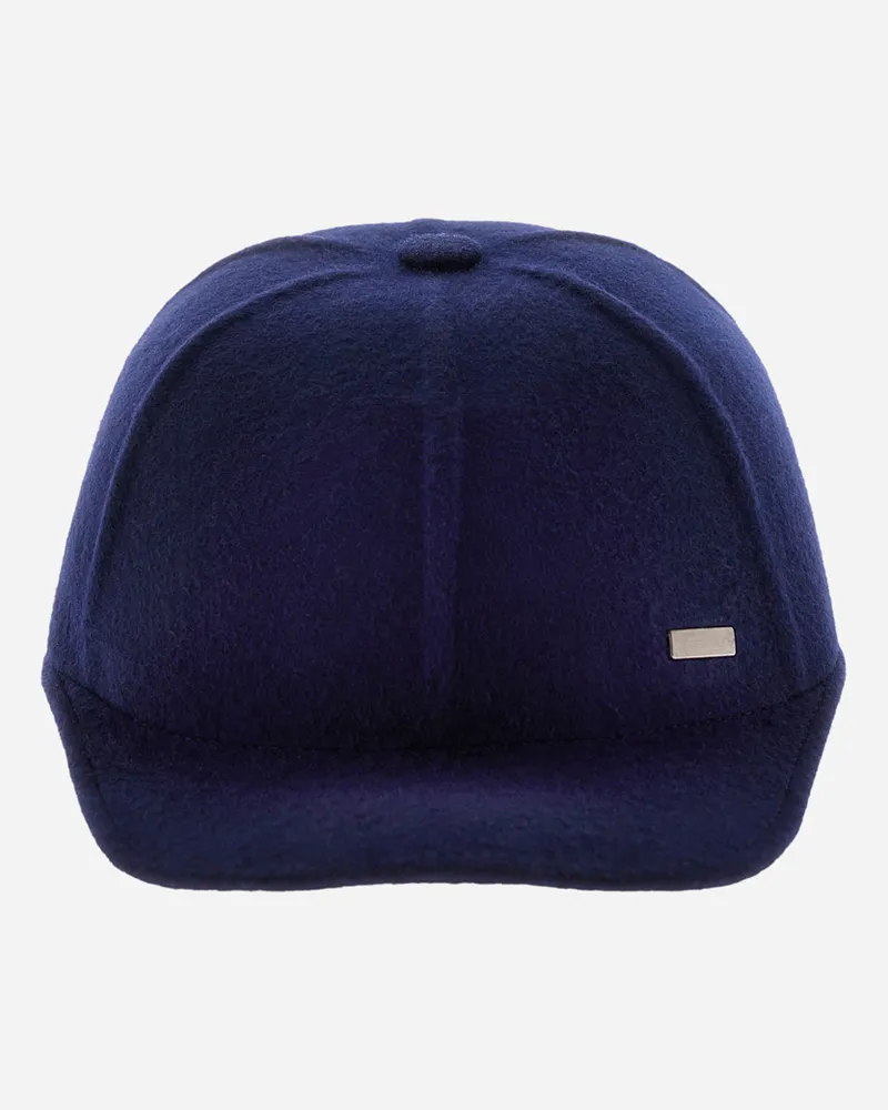 Herno Baseballkappe Aus Casual Wool - Mann Hüte Marineblau Marineblau