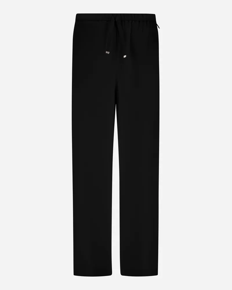 Herno Hose Resort Aus Cashmere Silk - Frau Hose Schwarz Schwarz