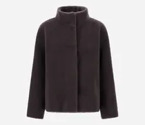 Jacke Aus Teddy Aus Wolle - Frau Mäntel & Trenchcoats Eisen