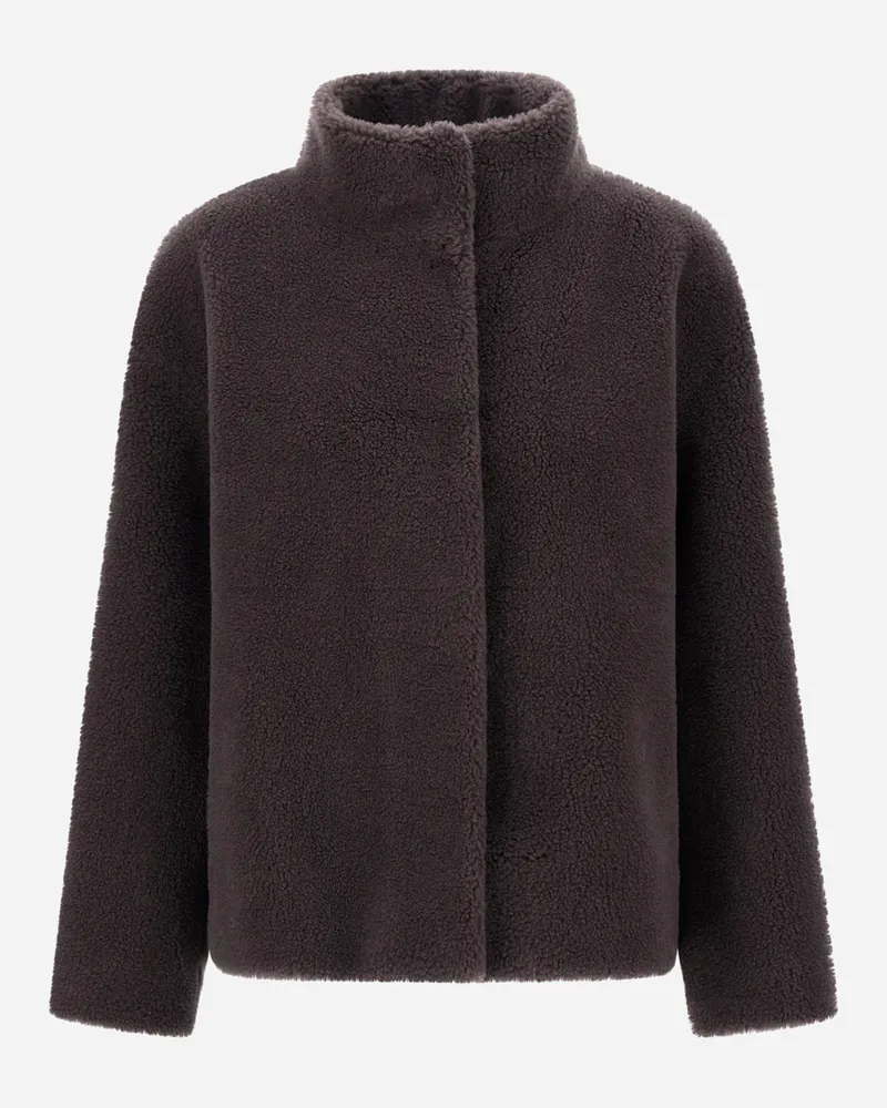 Herno Jacke Aus Teddy Aus Wolle - Frau Mäntel & Trenchcoats Eisen Eisen