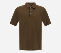 Poloshirt Aus Jersey Knit Effect