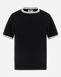 Herno Casual Satin T-shirt Schwarz