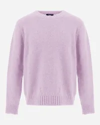 Herno Pullover Aus Plain Alpaca Wool Rosa