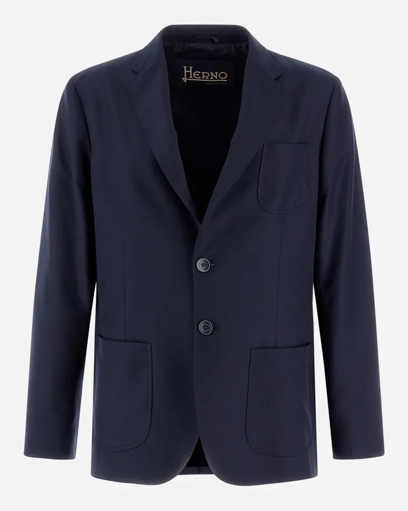 Herno Blazer Aus New Business Marineblau