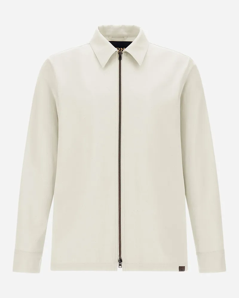 Herno Jacke Aus Natural Feel Cremefarben