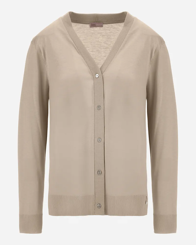 Herno Cardigan Resort Aus Mélange-jersey In Strickoptik - Frau Pullover & Strickjacken Chantilly Chantilly