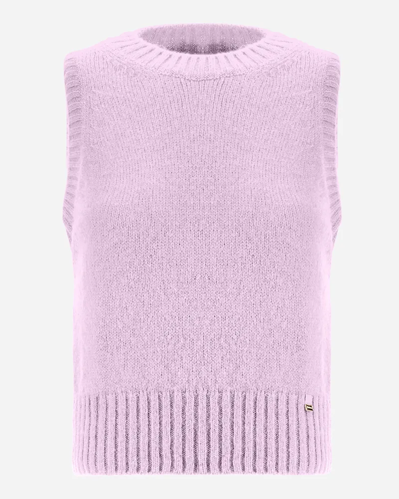 Herno Weste Aus Plain Alpaca Wool Rosa