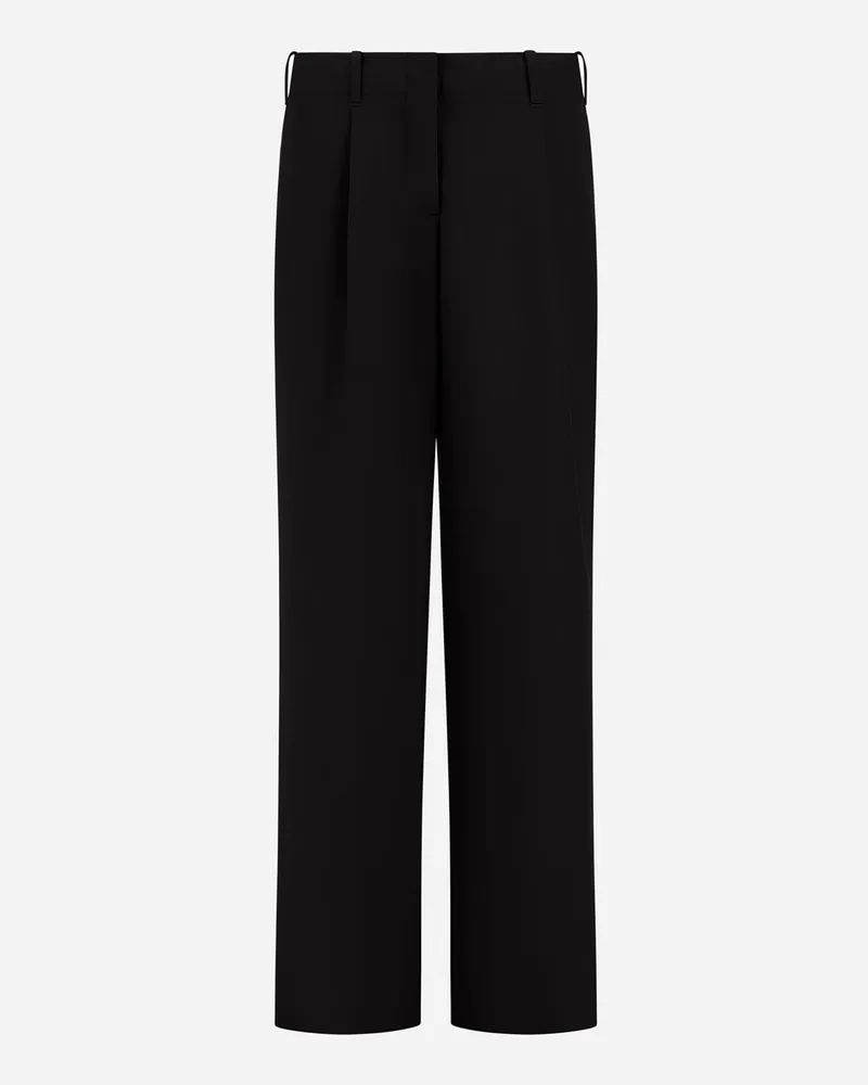 Herno Hose Aus Flannel Touch - Frau Hose Schwarz Schwarz
