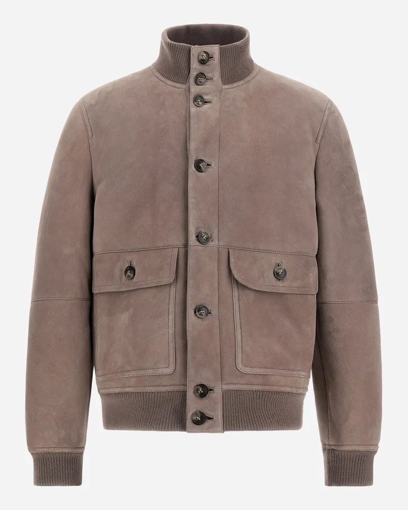 Herno Jacke Aus Shearling - Mann Parka & Jacken Helltaupe Helltaupe