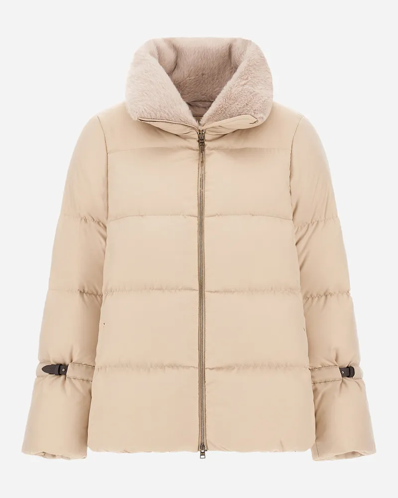 Herno Jacke Aus Super Mattem Nylon - Frau Parka & Jacken Écru Écru