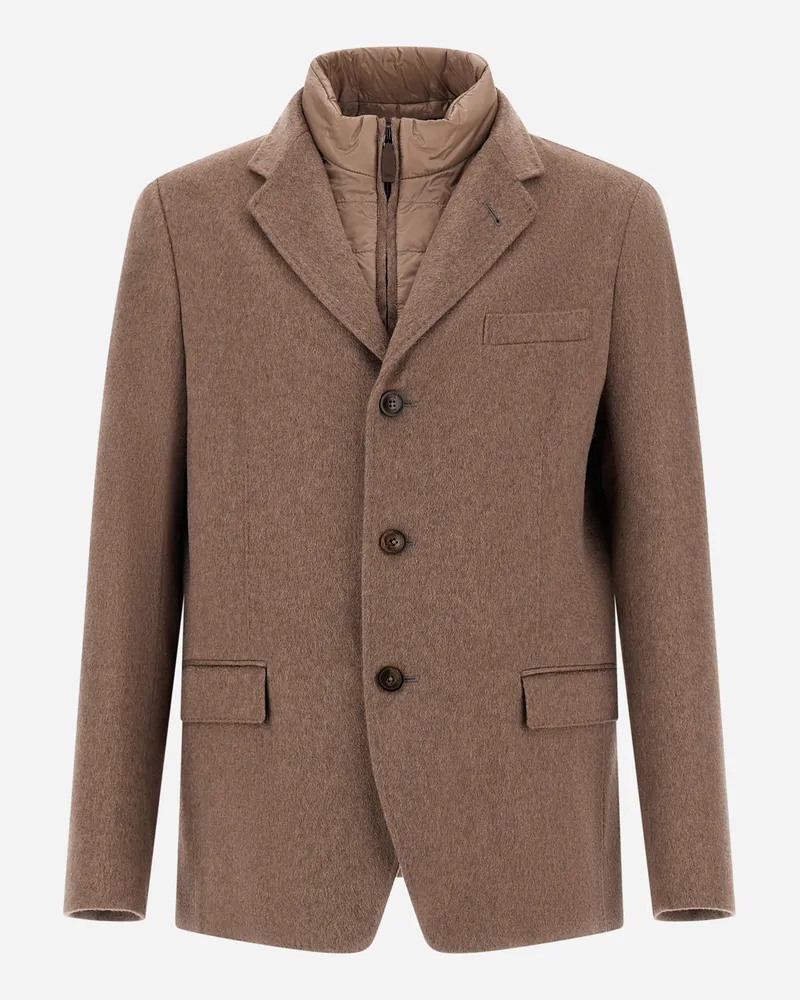 Herno Blazer Aus Reinem Kaschmir Und Nylon Ultralight - Mann Blazers Dunkeltaupe Dunkeltaupe