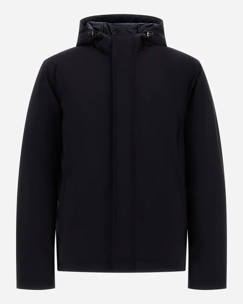 Herno Jacke Aus Elastischem Twill - Mann Parka & Jacken Blau Blau