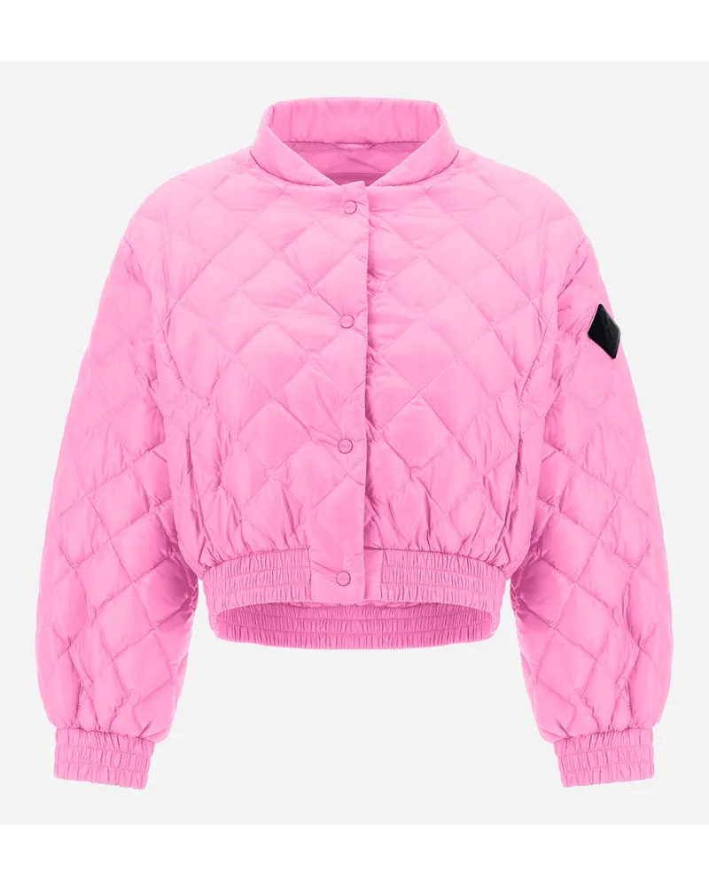 Herno Bomberjacke Aus Nylon Ultralight Rosa