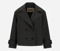 Caban Aus 2-lagigem Scuba - Frau Mäntel & Trenchcoats Eisen