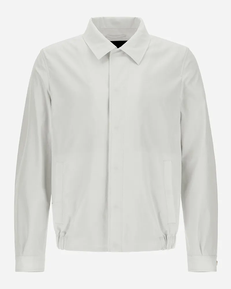 Herno Shacket Aus Cotton Feel Naturweiß