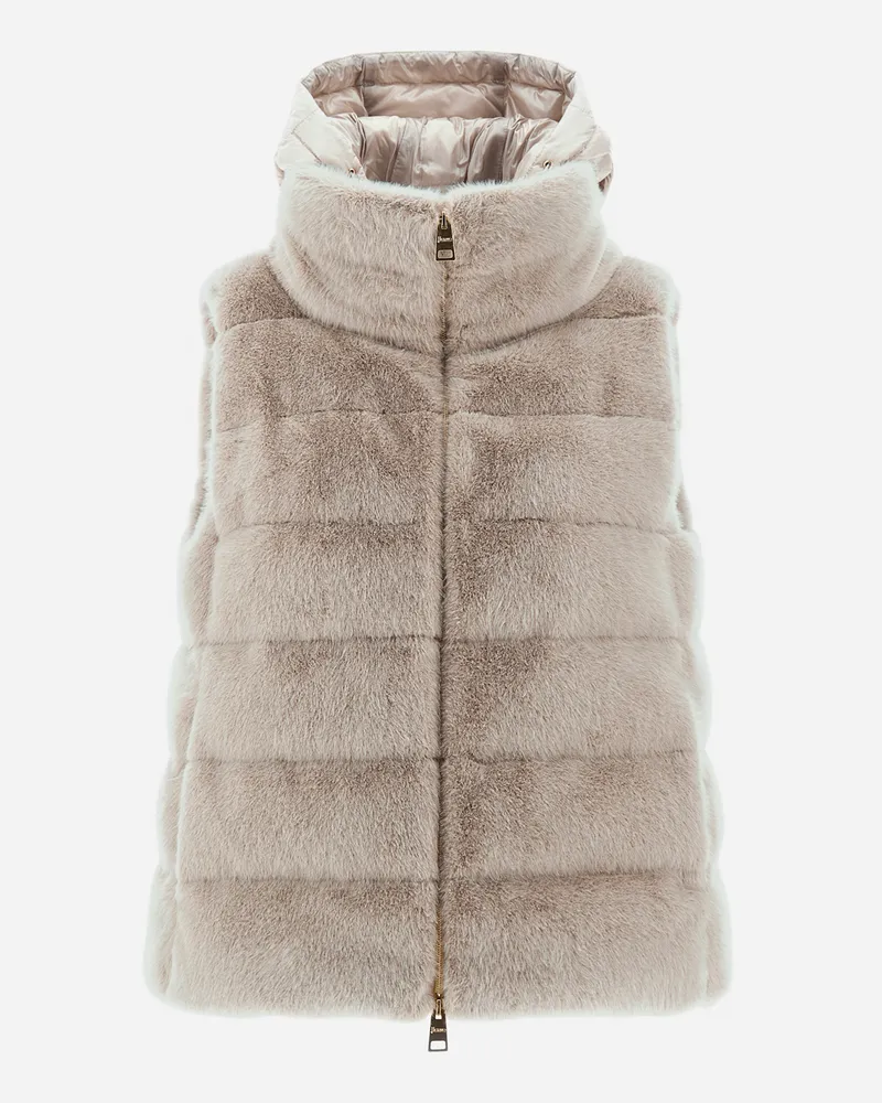 Herno Weste Aus New Lady Faux Fur Chantilly