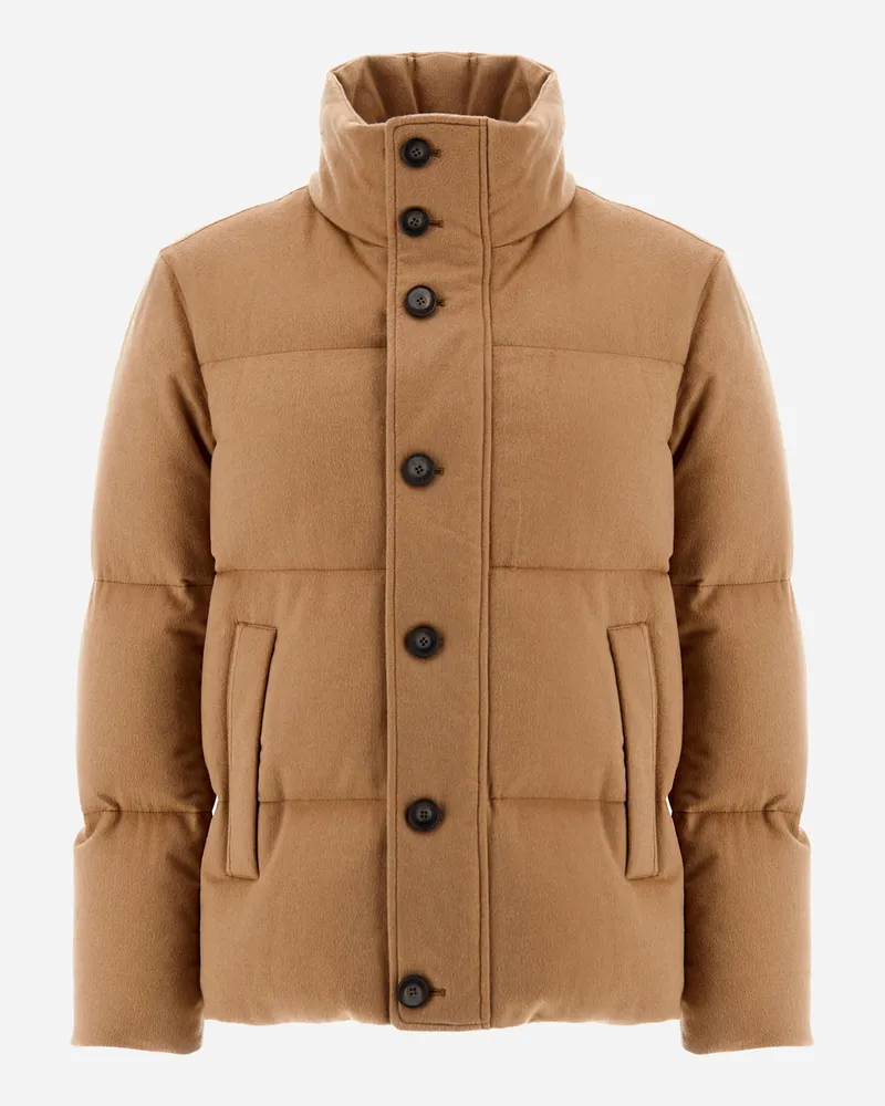 Herno Bomberjacke Aus Weighty Real Camel Camel