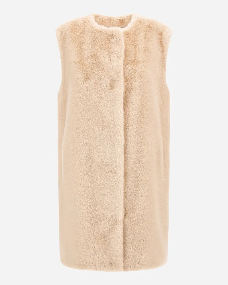 Herno Weste Resort Aus Kunstpelz In Biberoptik - Frau Mäntel & Trenchcoats Chantilly Chantilly