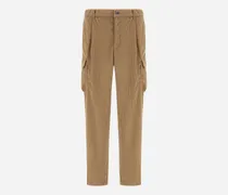 Cargohose Aus Cord - Mann Hose Helles Militärgrün