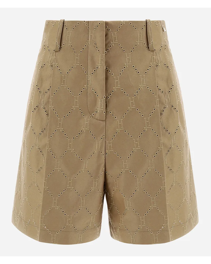 Herno Bestickte Delon Shorts Sand