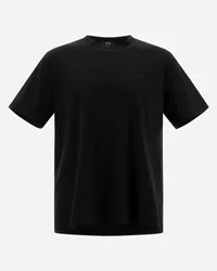 Herno T-shirt Aus Superfine Cotton Stretch Schwarz