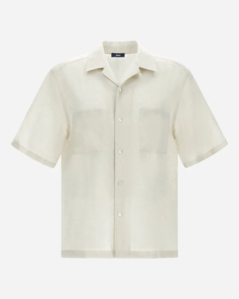 Herno Hemd Aus Summer Linen Chantilly