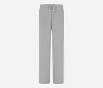 Hose Resort Aus Satin - Frau Hose Perlgrau