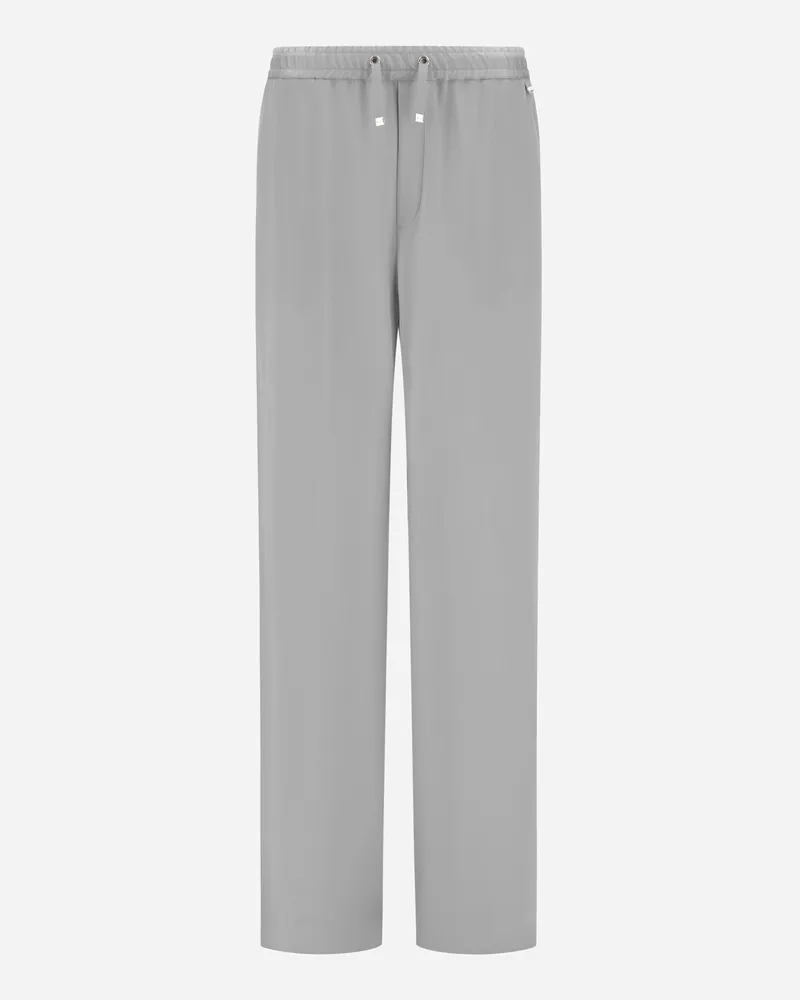 Herno Hose Resort Aus Satin - Frau Hose Perlgrau Perlgrau