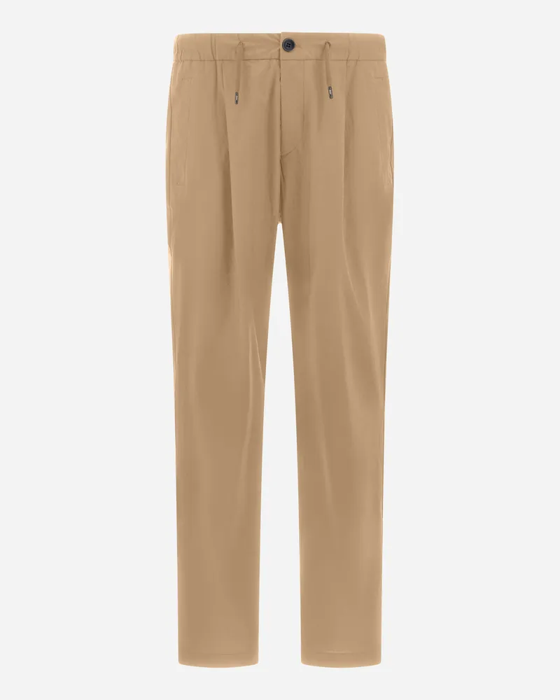 Herno Hose Aus Light Cotton Stretch Sand