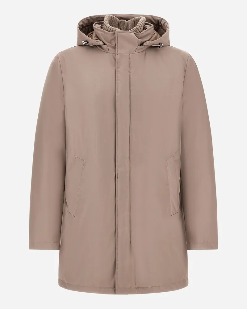 Herno Winterjacke Aus New Business Und Nylon Ultralight - Mann Mäntel & Trenchcoats Helltaupe Helltaupe