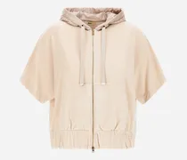 Sweatshirt Aus Sponge Effect Sweater Und Nylon Ultralight