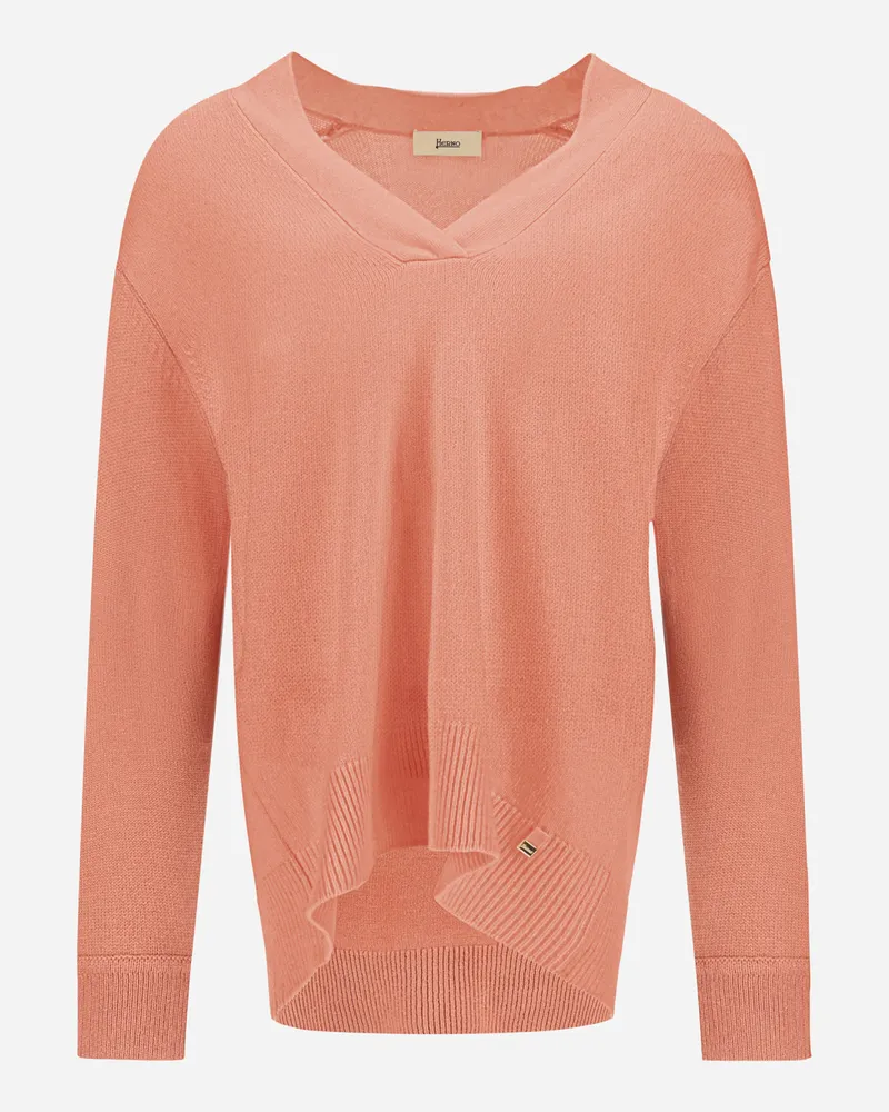 Herno Pullover Aus Kaschmir Im Glattstrick - Frau Pullover & Strickjacken Dunkelrosa Dunkelrosa